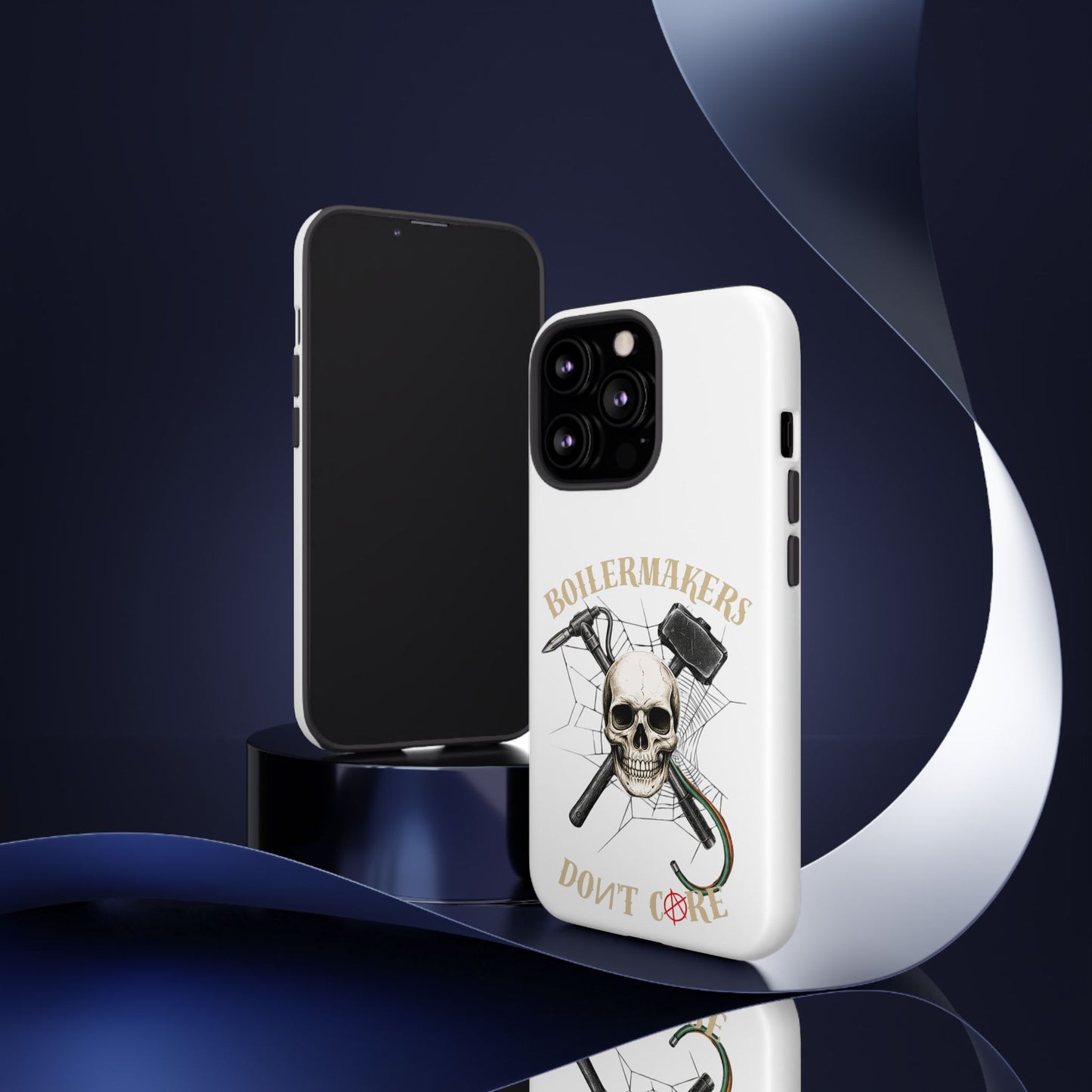 Boilermakers Don’t Care Skull Phone Case – Built Tough for the Hard Hands