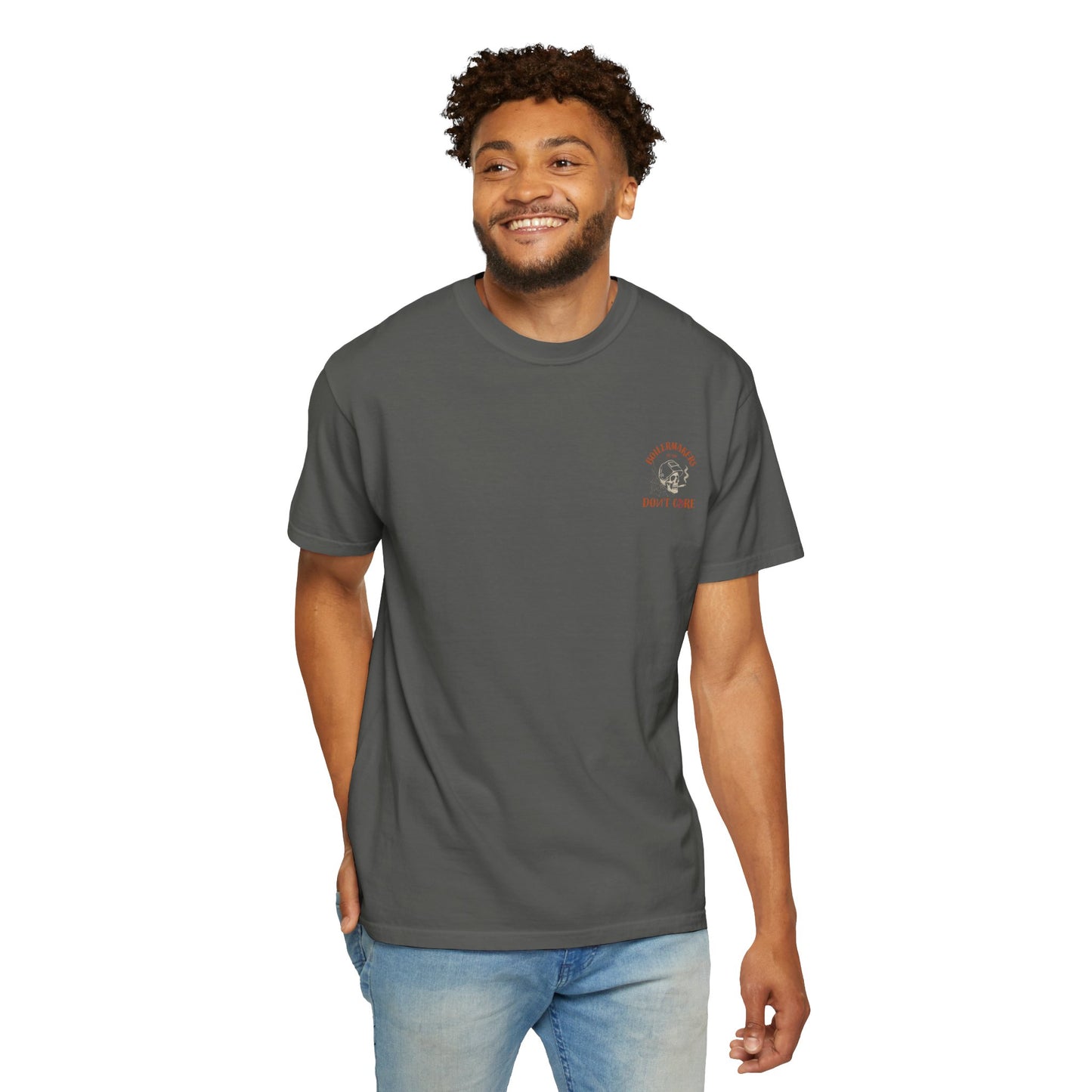 Boilermaker Skull Tee — built for those who burn, grind, and weld their way through life. Durable, comfortable, and made to match the sweatpants or hoodies in the same line.