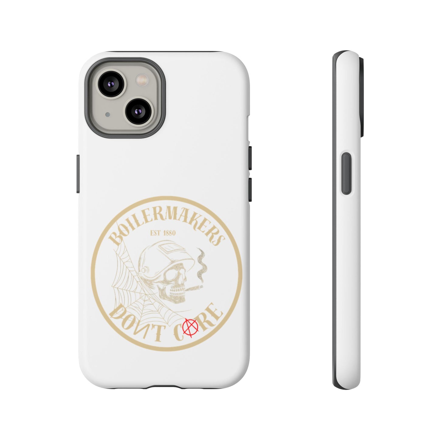 Tough Cases - Boilermakers Don't Care Phone Case, Tough Phone Cover, Skull Design Case, Unique Gift for Fans, Durable Smartphone Accessories