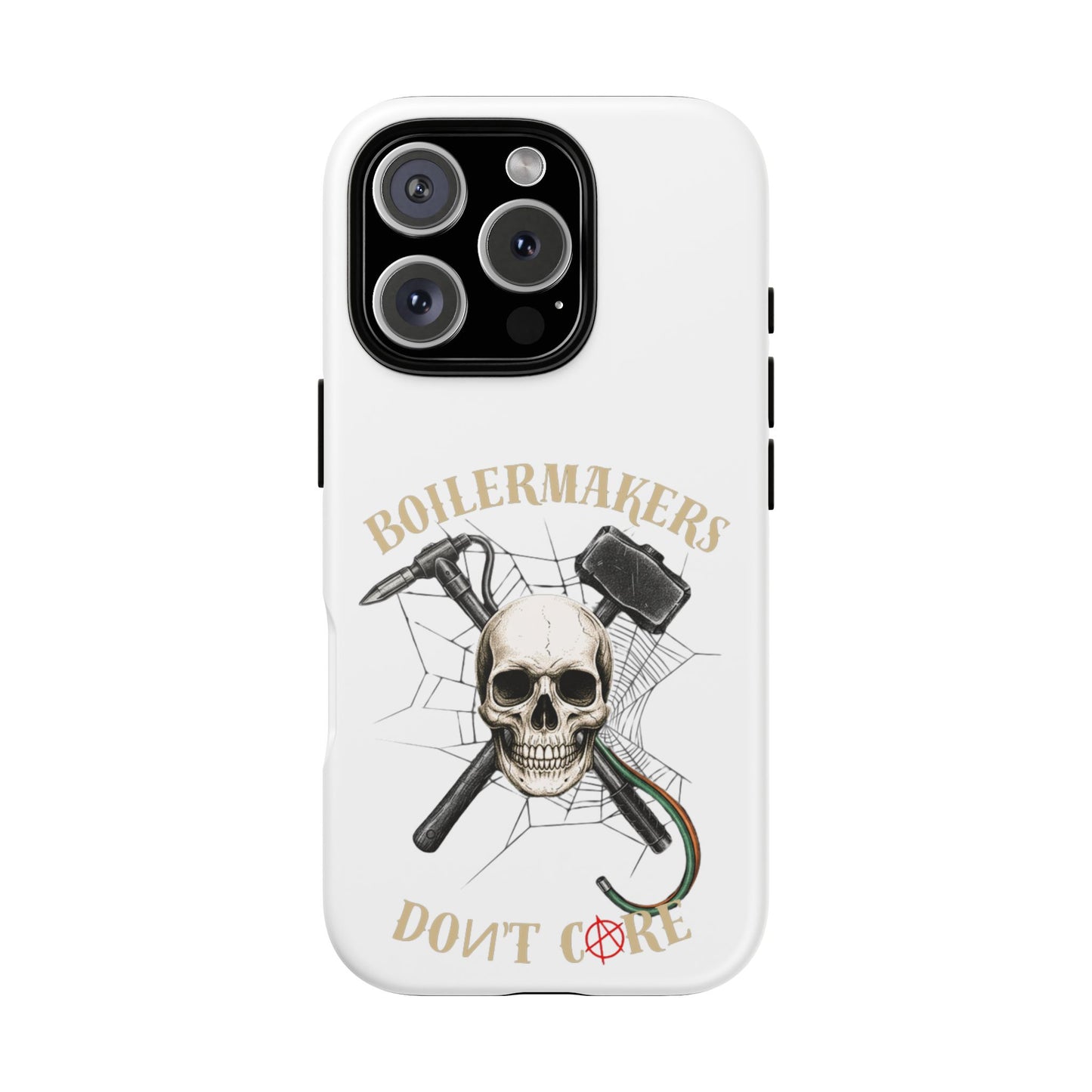 Boilermakers Don’t Care Skull Phone Case – Built Tough for the Hard Hands