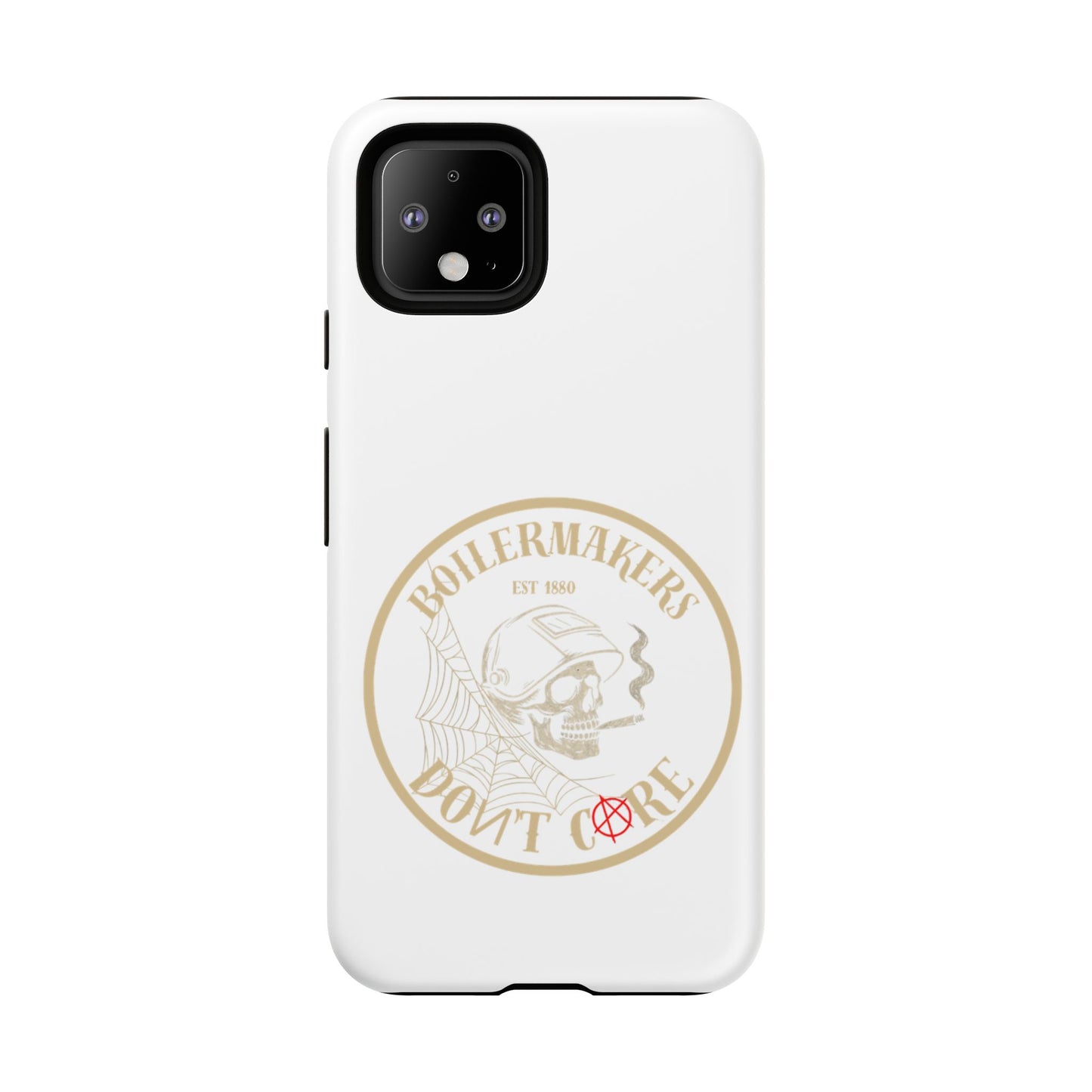Tough Cases - Boilermakers Don't Care Phone Case, Tough Phone Cover, Skull Design Case, Unique Gift for Fans, Durable Smartphone Accessories