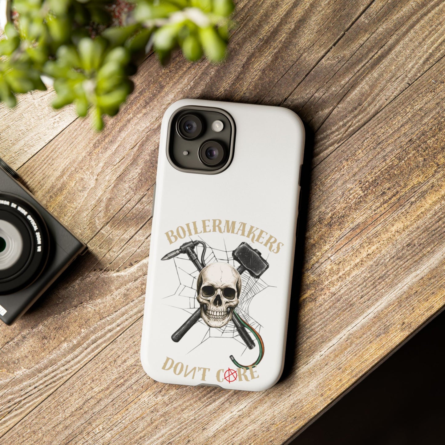 Boilermakers Don’t Care Skull Phone Case – Built Tough for the Hard Hands