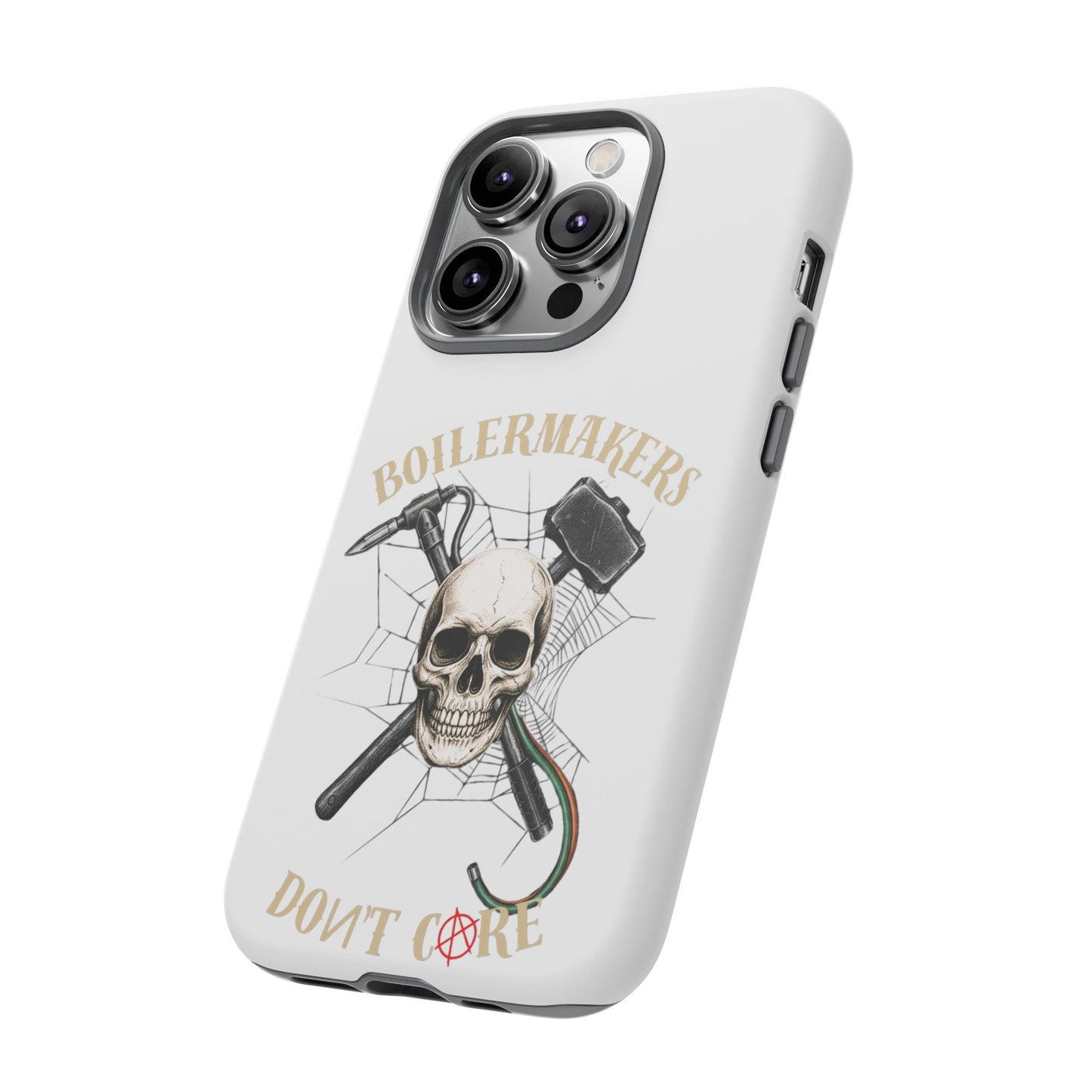 Boilermakers Don’t Care Skull Phone Case – Built Tough for the Hard Hands
