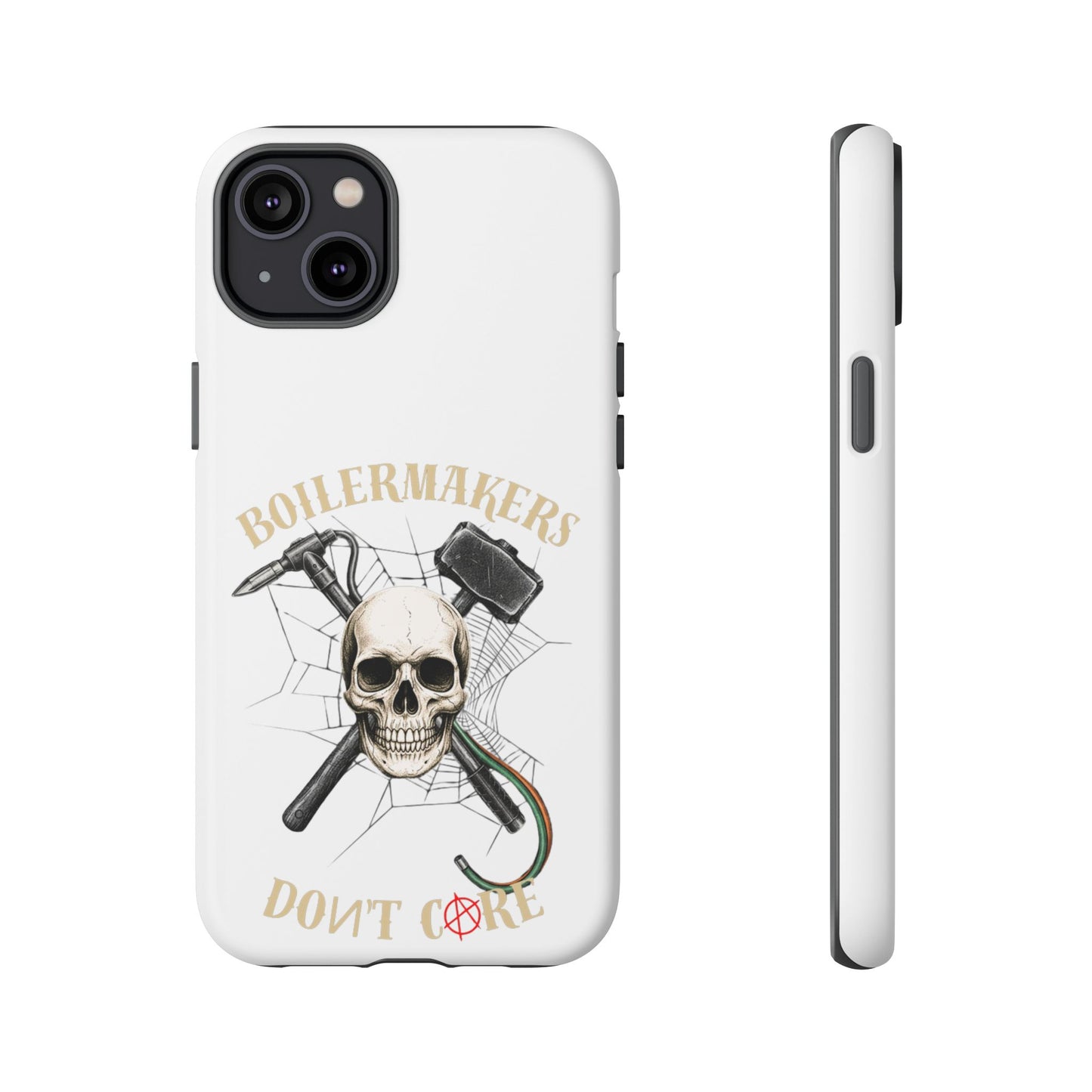 Boilermakers Don’t Care Skull Phone Case – Built Tough for the Hard Hands