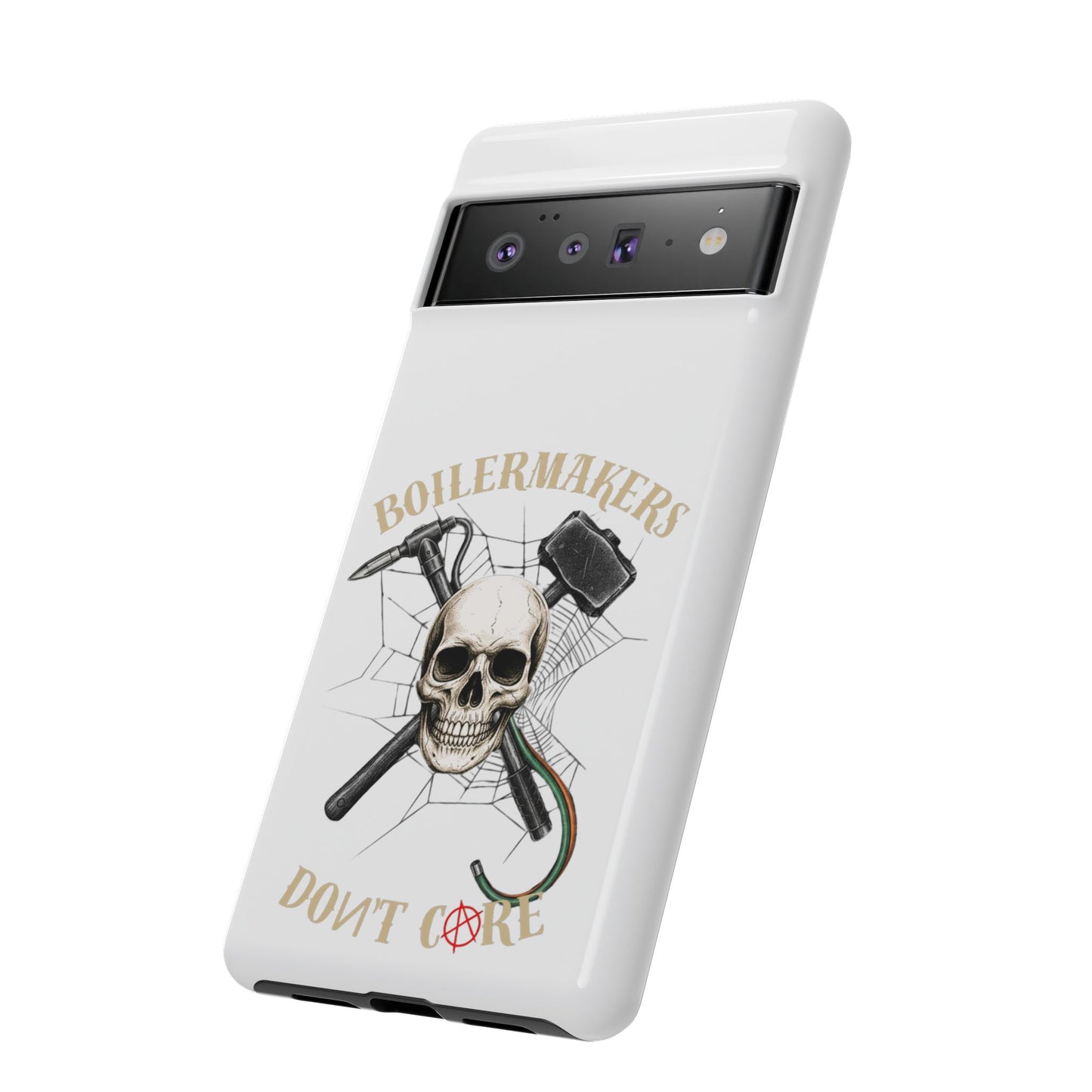 Boilermakers Don’t Care Skull Phone Case – Built Tough for the Hard Hands