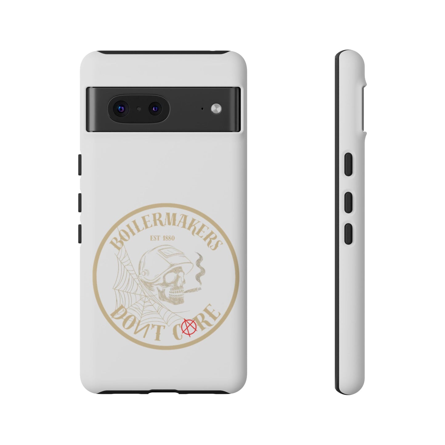 Tough Cases - Boilermakers Don't Care Phone Case, Tough Phone Cover, Skull Design Case, Unique Gift for Fans, Durable Smartphone Accessories