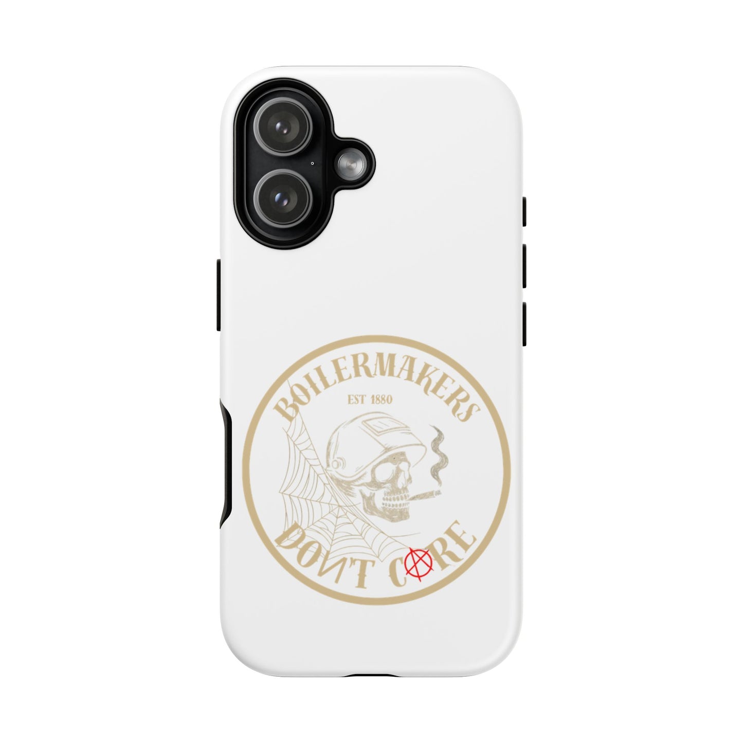 Tough Cases - Boilermakers Don't Care Phone Case, Tough Phone Cover, Skull Design Case, Unique Gift for Fans, Durable Smartphone Accessories