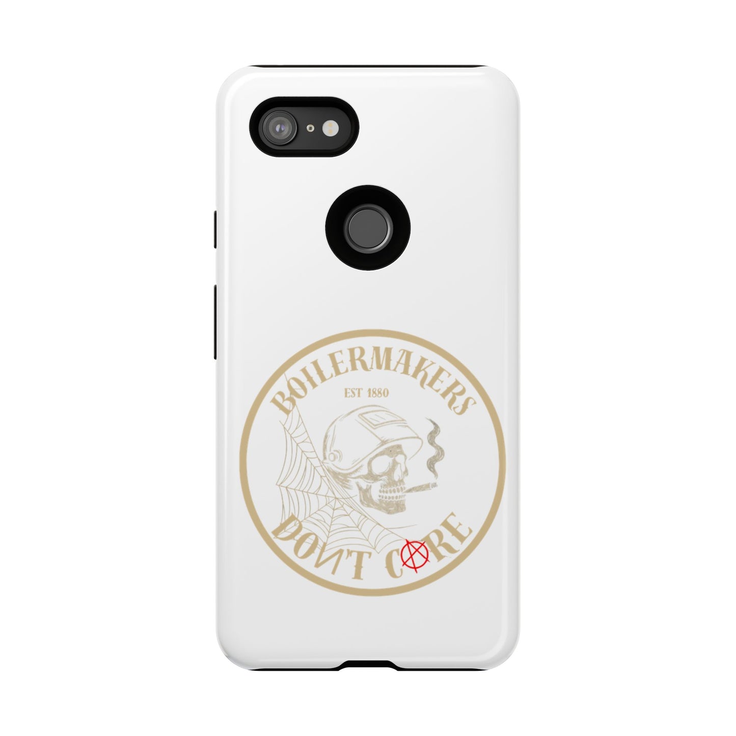Tough Cases - Boilermakers Don't Care Phone Case, Tough Phone Cover, Skull Design Case, Unique Gift for Fans, Durable Smartphone Accessories