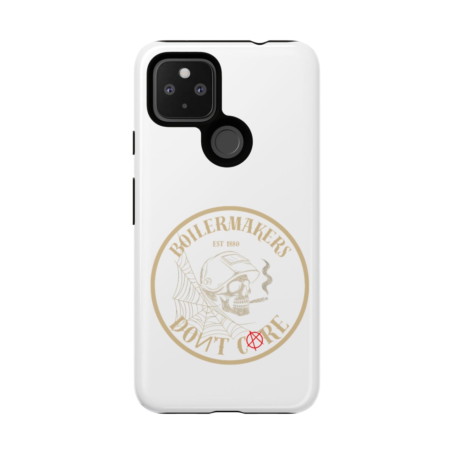 Tough Cases - Boilermakers Don't Care Phone Case, Tough Phone Cover, Skull Design Case, Unique Gift for Fans, Durable Smartphone Accessories