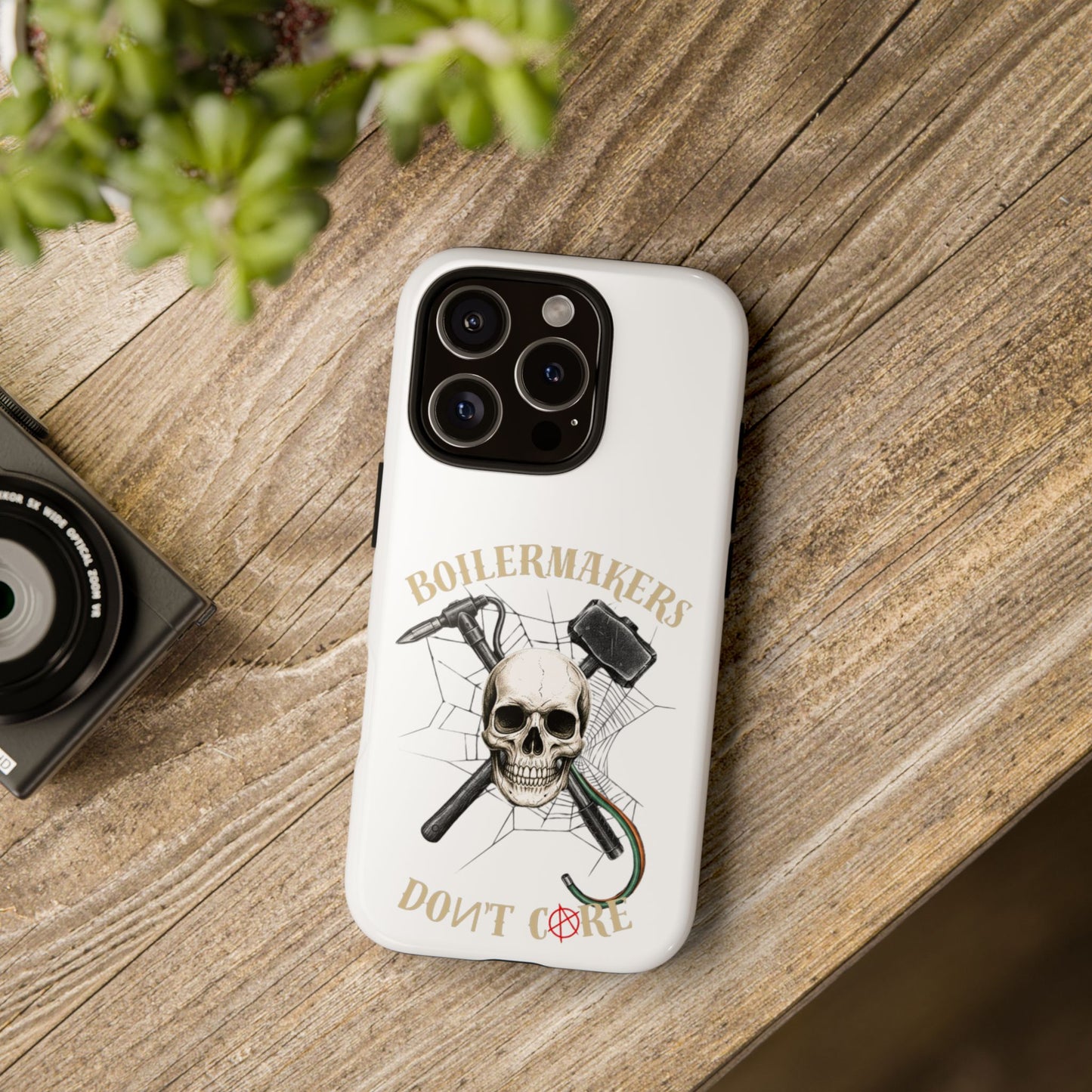 Boilermakers Don’t Care Skull Phone Case – Built Tough for the Hard Hands