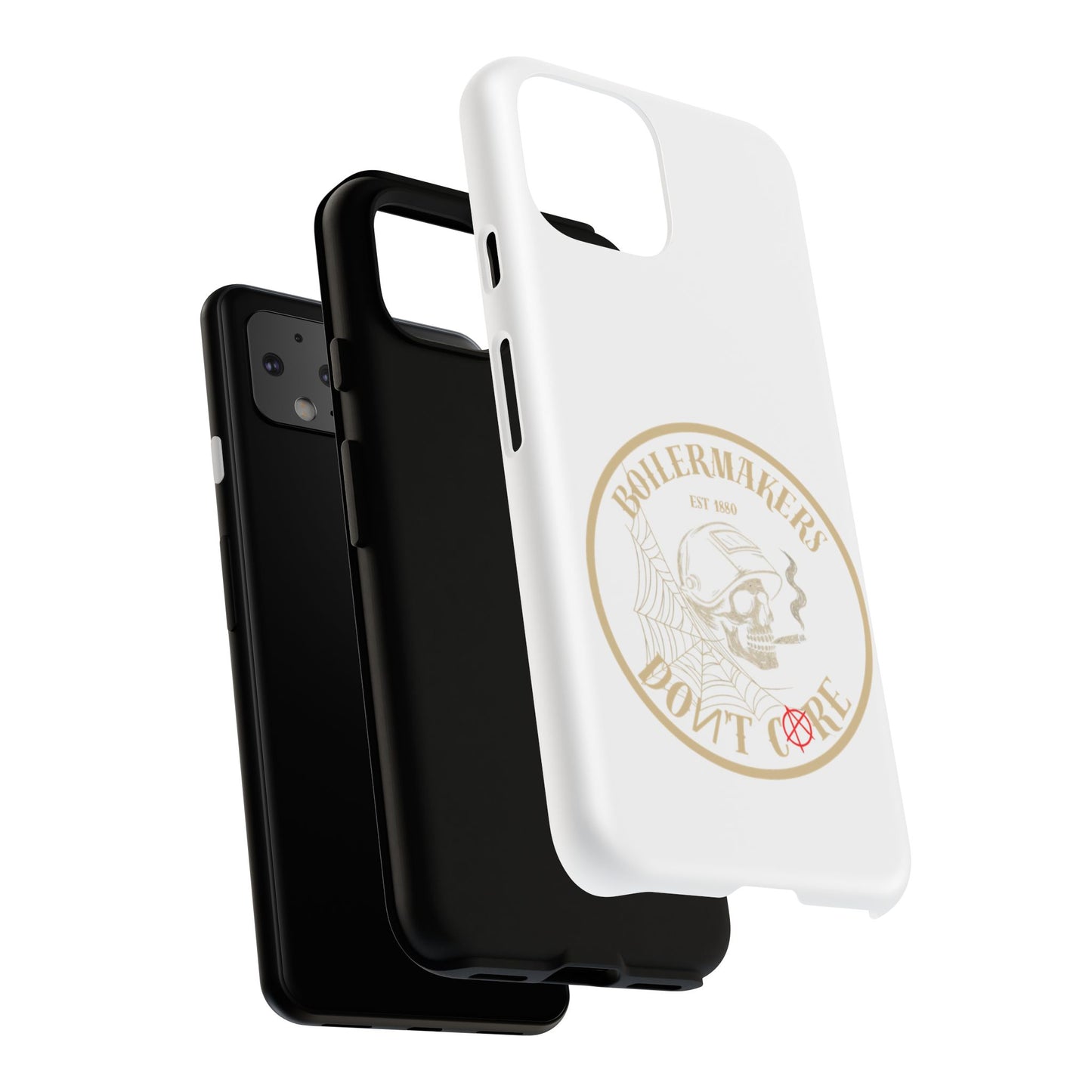 Tough Cases - Boilermakers Don't Care Phone Case, Tough Phone Cover, Skull Design Case, Unique Gift for Fans, Durable Smartphone Accessories