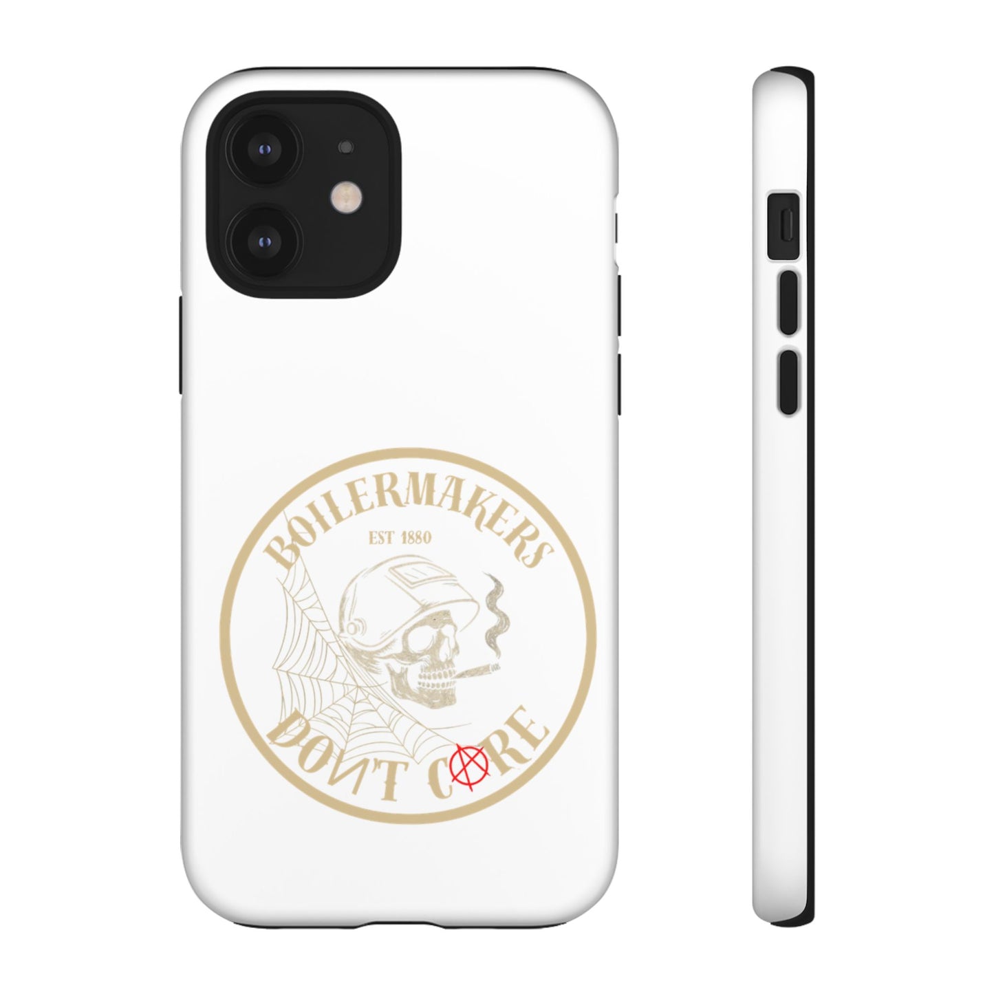Tough Cases - Boilermakers Don't Care Phone Case, Tough Phone Cover, Skull Design Case, Unique Gift for Fans, Durable Smartphone Accessories