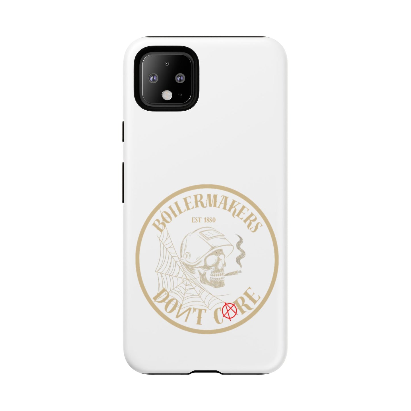 Tough Cases - Boilermakers Don't Care Phone Case, Tough Phone Cover, Skull Design Case, Unique Gift for Fans, Durable Smartphone Accessories