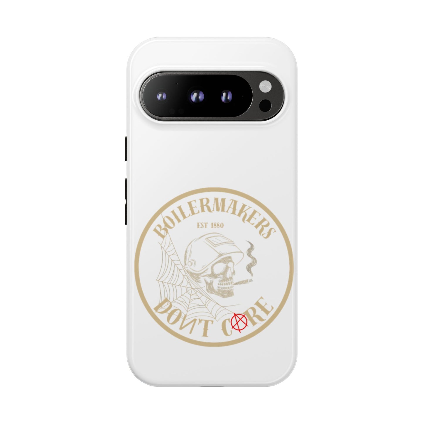 Tough Cases - Boilermakers Don't Care Phone Case, Tough Phone Cover, Skull Design Case, Unique Gift for Fans, Durable Smartphone Accessories