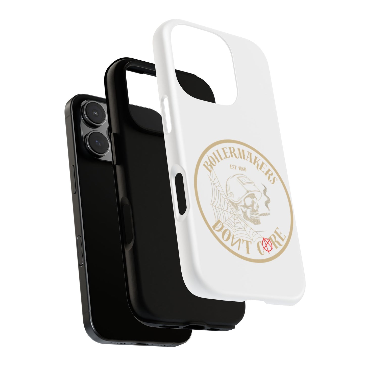 Tough Cases - Boilermakers Don't Care Phone Case, Tough Phone Cover, Skull Design Case, Unique Gift for Fans, Durable Smartphone Accessories