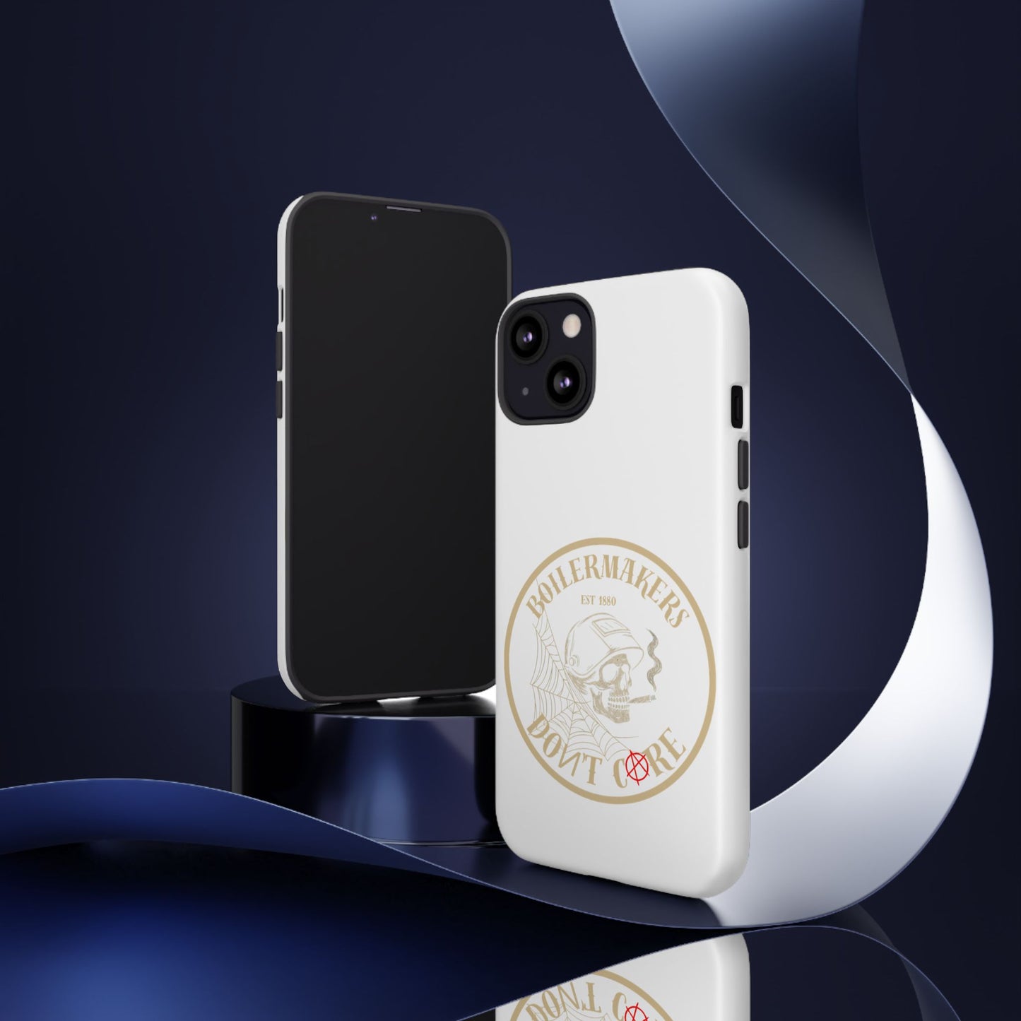 Tough Cases - Boilermakers Don't Care Phone Case, Tough Phone Cover, Skull Design Case, Unique Gift for Fans, Durable Smartphone Accessories