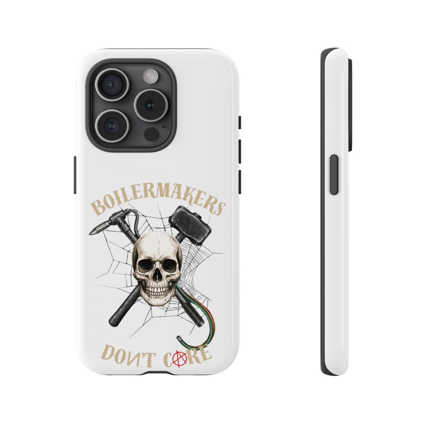 Boilermakers Don’t Care Skull Phone Case – Built Tough for the Hard Hands