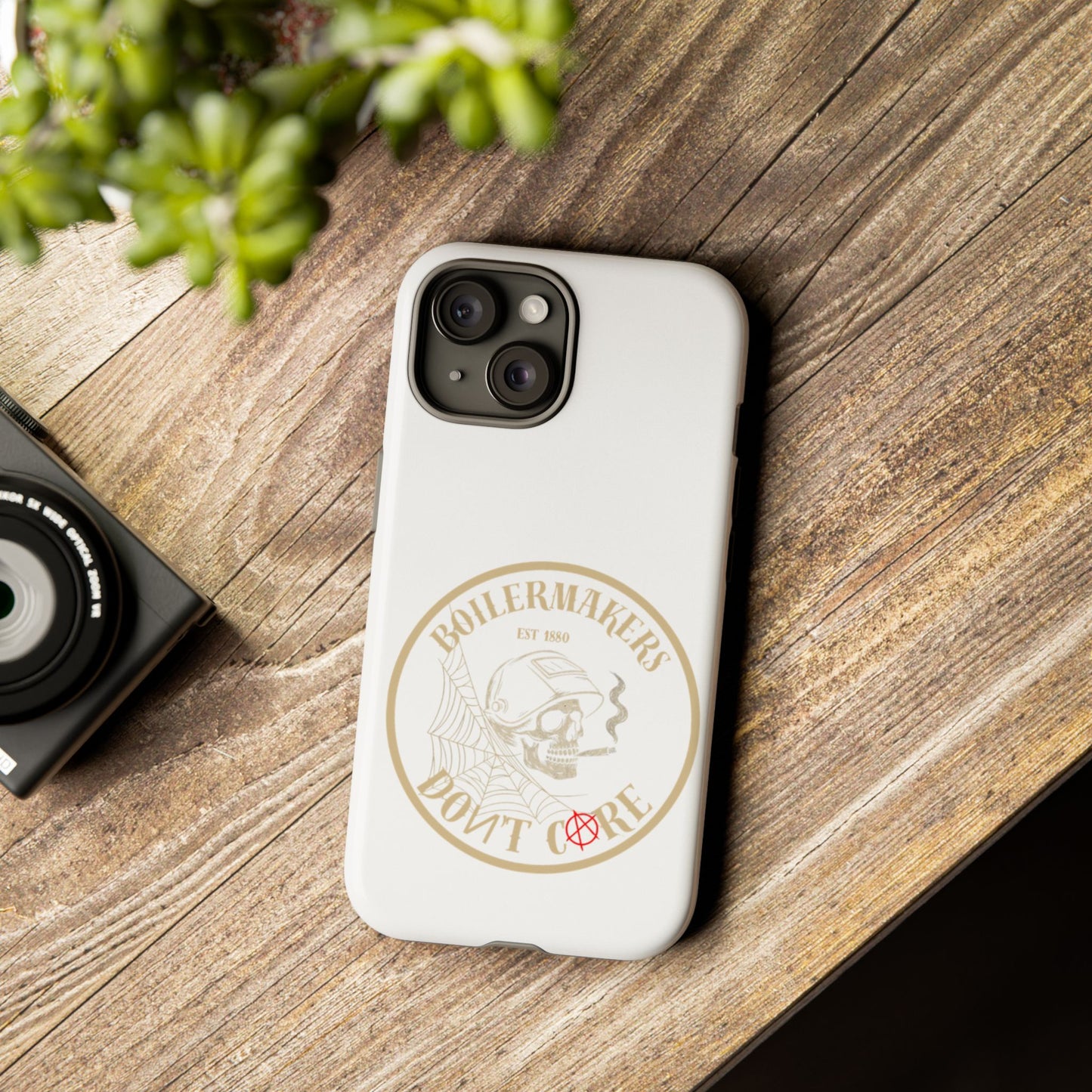 Tough Cases - Boilermakers Don't Care Phone Case, Tough Phone Cover, Skull Design Case, Unique Gift for Fans, Durable Smartphone Accessories