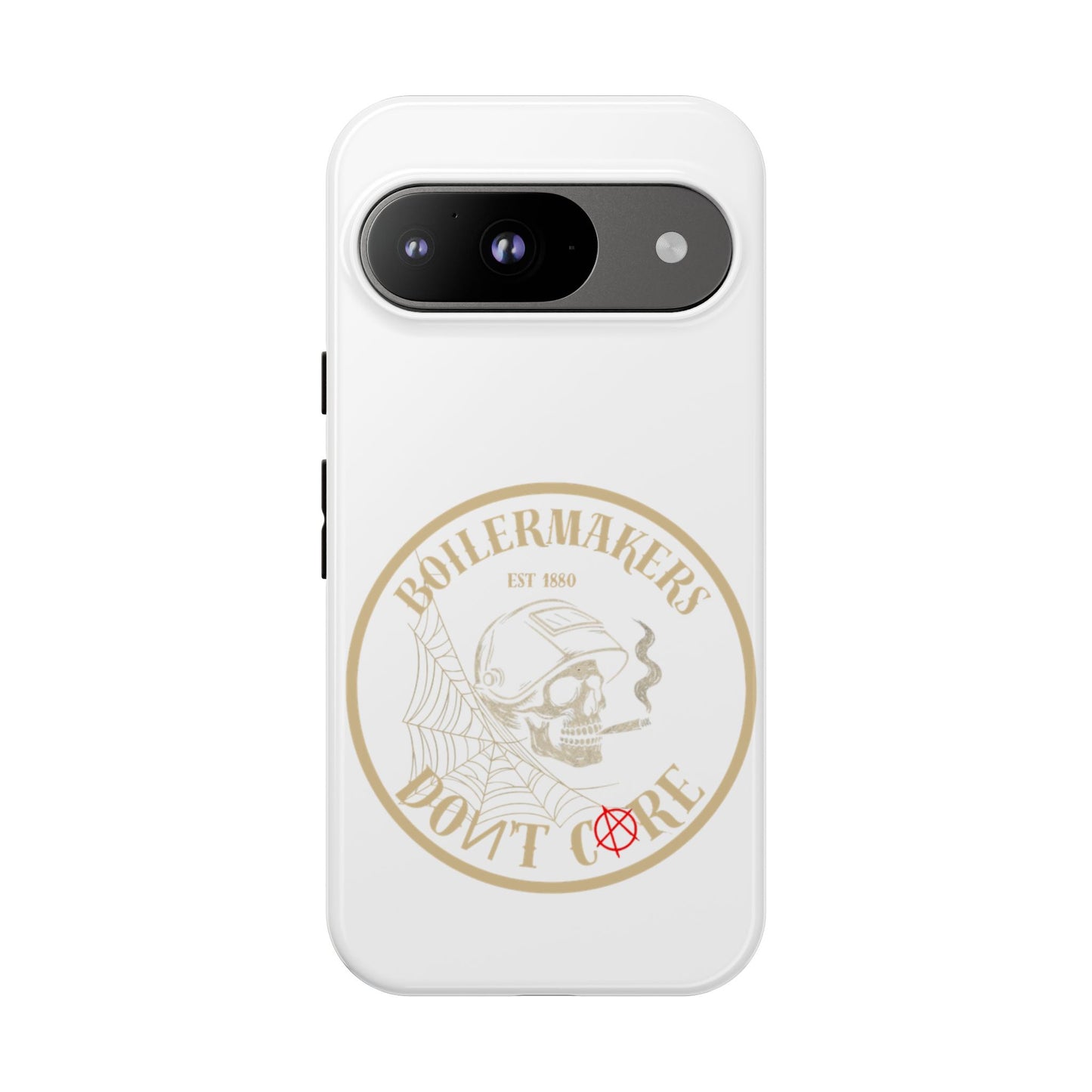 Tough Cases - Boilermakers Don't Care Phone Case, Tough Phone Cover, Skull Design Case, Unique Gift for Fans, Durable Smartphone Accessories