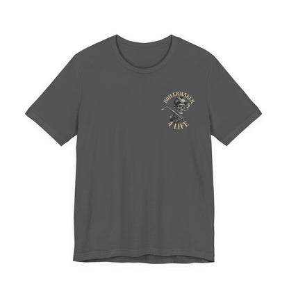 Boilermaker Skull Tee — built for the hands that make the world work. Soft, durable, and unapologetically bold. Pair it with the matching sweatpants for the full set.