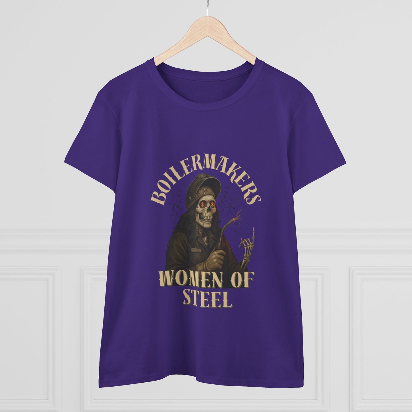 Boilermakers Women of Steel Tee - Empowering Women's Cotton T-Shirt, Gift for Tradeswomen, Work Apparel, Unique Construction Shirt, [...]