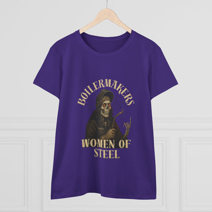 Boilermakers Women of Steel Tee - Empowering Women's Cotton T-Shirt, Gift for Tradeswomen, Work Apparel, Unique Construction Shirt, [...]