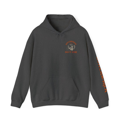 Bold Statement Hooded Sweatshirt - Don't Care, Perfect for Rebels, Gift for Friends, Casual Wear, Everyday Comfort