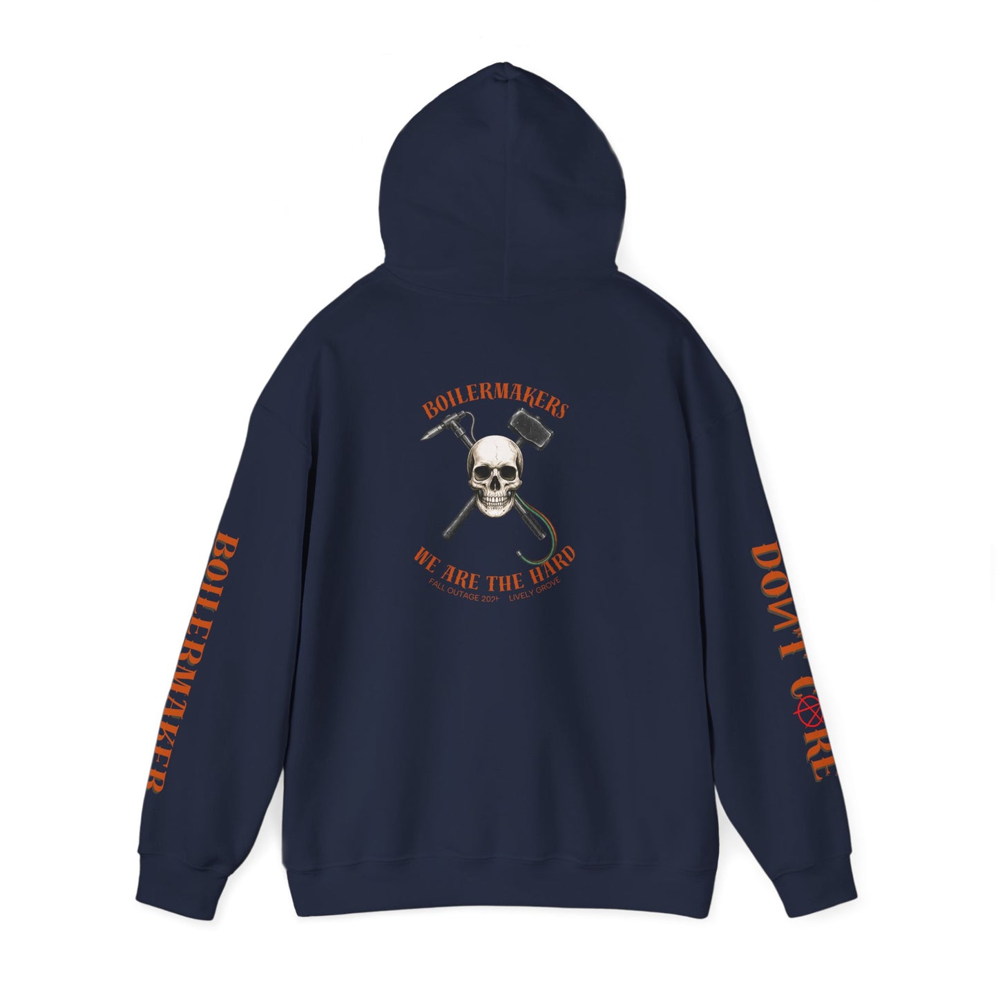 We Are The Hard” Hoodie lively Grove, both sleeves print edition