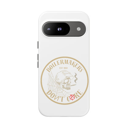 Tough Cases - Boilermakers Don't Care Phone Case, Tough Phone Cover, Skull Design Case, Unique Gift for Fans, Durable Smartphone Accessories