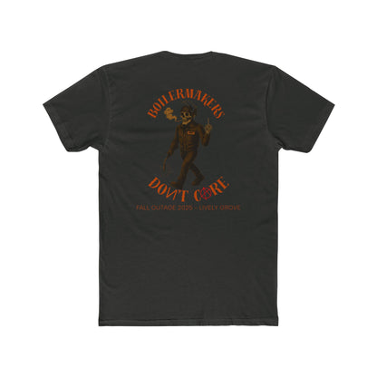 Boilermakers Don’t Care Tee – Skeleton Edition (Lively Grove Fall Outage 2025