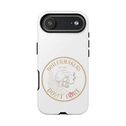 Tough Cases - Boilermakers Don't Care Phone Case, Tough Phone Cover, Skull Design Case, Unique Gift for Fans, Durable Smartphone Accessories