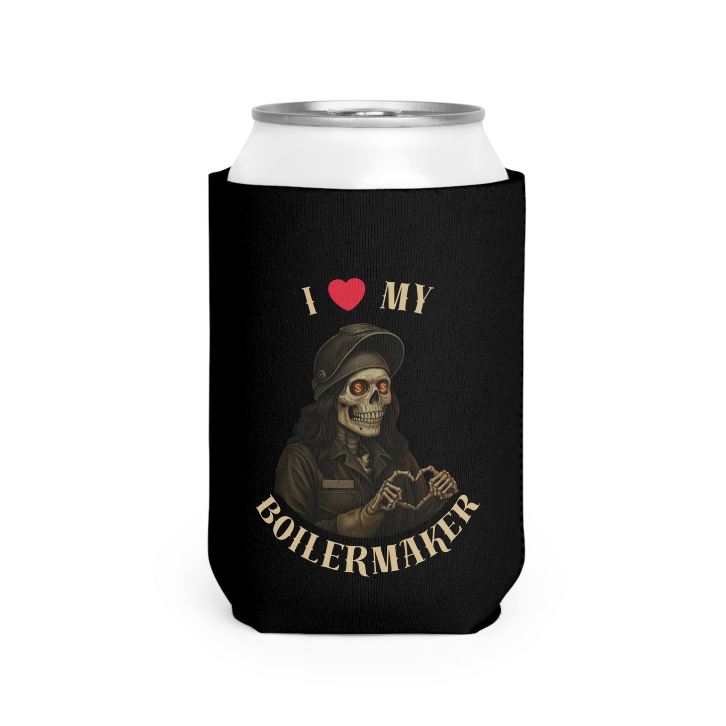 I ❤️ My Boilermaker beer cozie