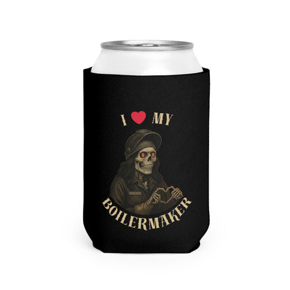 I ❤️ My Boilermaker beer cozie