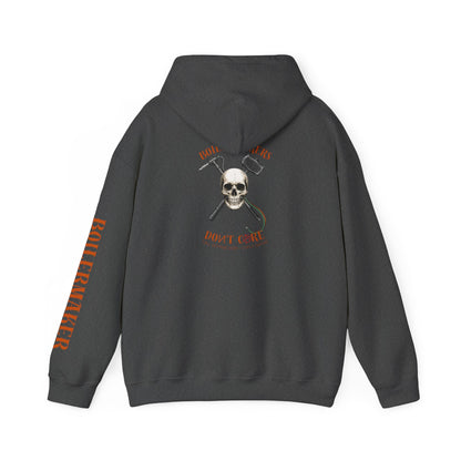 Bold Statement Hooded Sweatshirt - Don't Care, Perfect for Rebels, Gift for Friends, Casual Wear, Everyday Comfort
