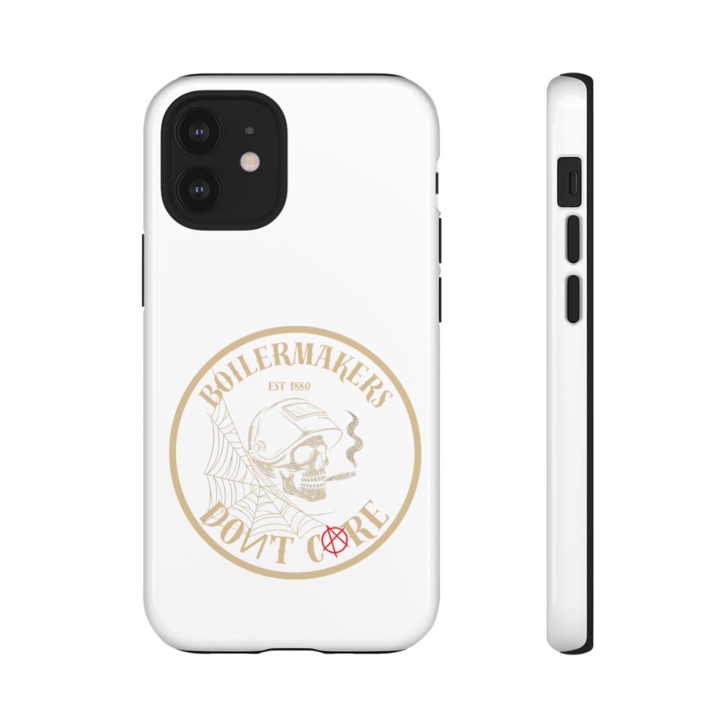 Tough Cases - Boilermakers Don't Care Phone Case, Tough Phone Cover, Skull Design Case, Unique Gift for Fans, Durable Smartphone Accessories