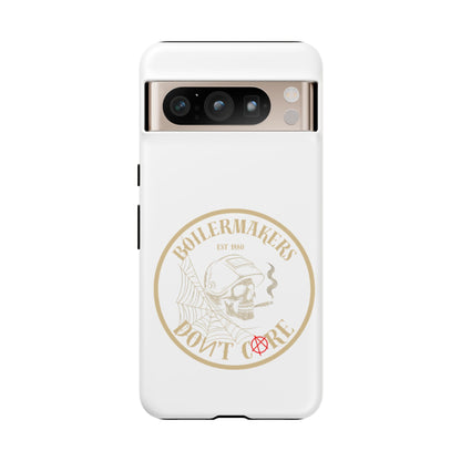Tough Cases - Boilermakers Don't Care Phone Case, Tough Phone Cover, Skull Design Case, Unique Gift for Fans, Durable Smartphone Accessories