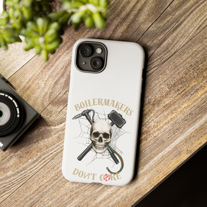 Boilermakers Don’t Care Skull Phone Case – Built Tough for the Hard Hands