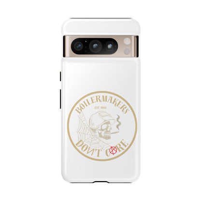 Tough Cases - Boilermakers Don't Care Phone Case, Tough Phone Cover, Skull Design Case, Unique Gift for Fans, Durable Smartphone Accessories