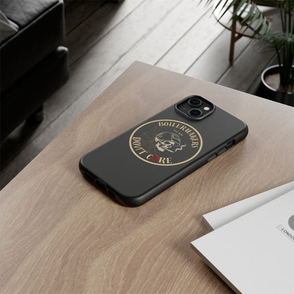 Boilermakers Don’t Care Phone Case — full-wrap skull design, drop-tested protection with attitude. Built tough for the hands that make the world work.