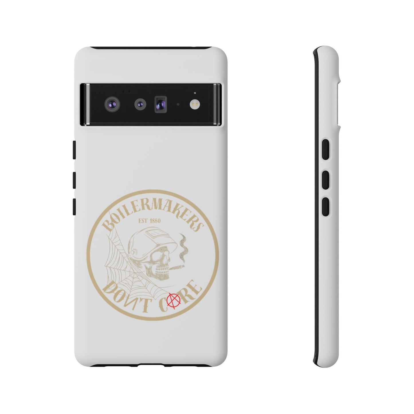 Tough Cases - Boilermakers Don't Care Phone Case, Tough Phone Cover, Skull Design Case, Unique Gift for Fans, Durable Smartphone Accessories