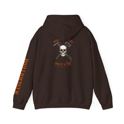 Bold Statement Hooded Sweatshirt - Don't Care, Perfect for Rebels, Gift for Friends, Casual Wear, Everyday Comfort