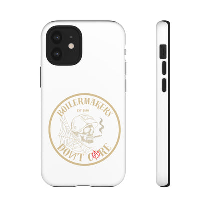 Tough Cases - Boilermakers Don't Care Phone Case, Tough Phone Cover, Skull Design Case, Unique Gift for Fans, Durable Smartphone Accessories