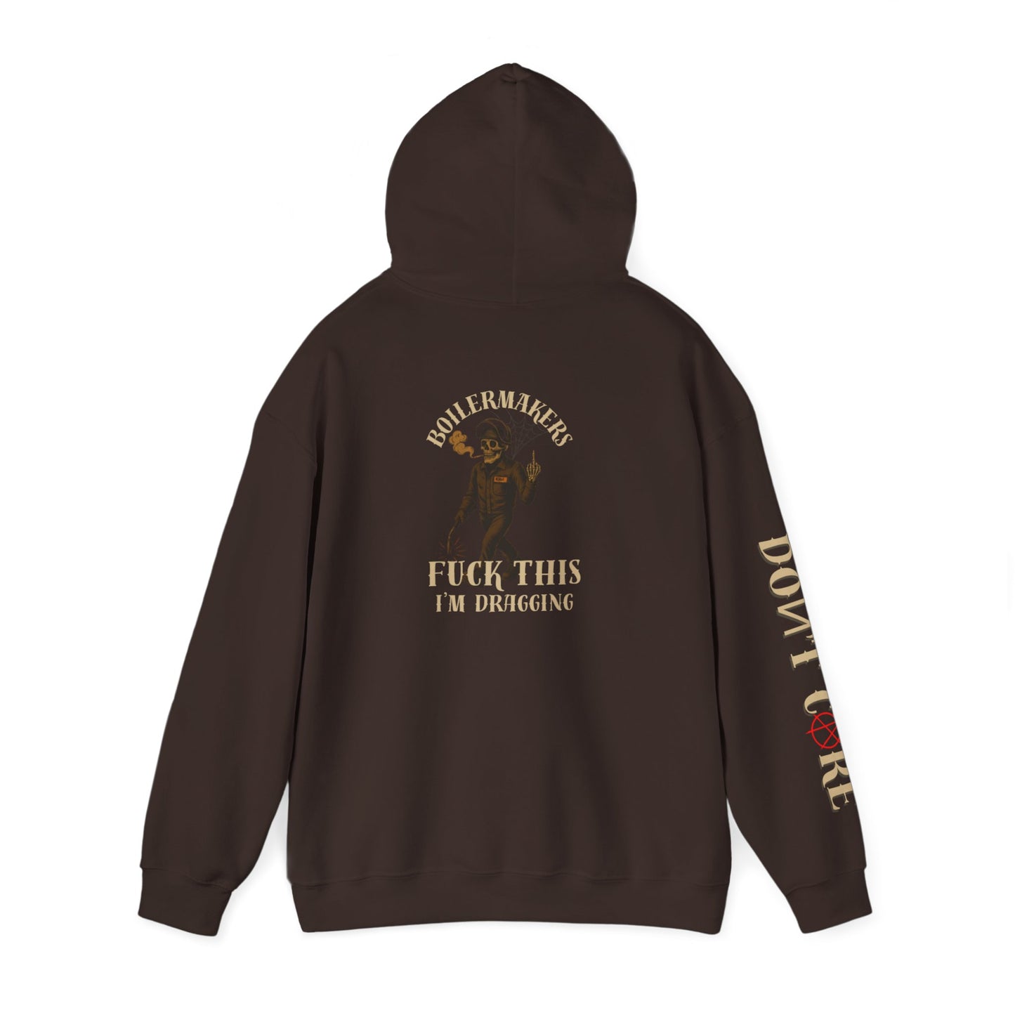 The Original “Fuck This, I’m Dragging” Hoodie/ Don’t Care Sleeve