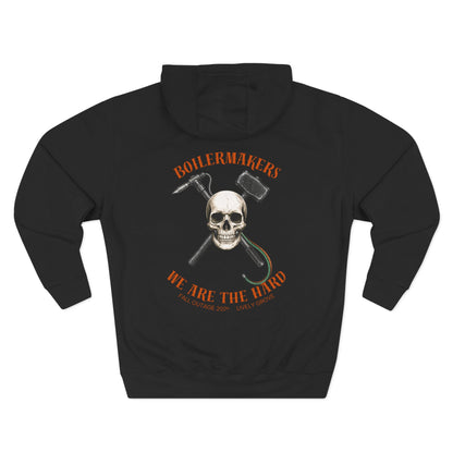 Skull & Hammer Hoodie, Cozy Fleece Sweatshirt, Perfect for Casual Outings, Gift for Boiler Makers, Halloween Atmosphere, Unisex Style