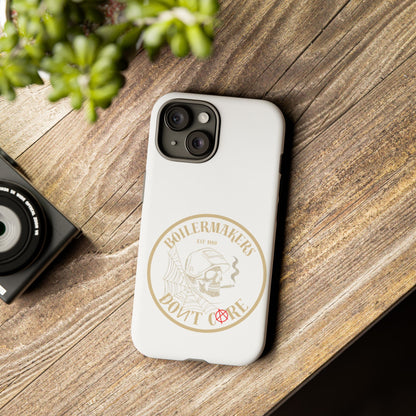 Tough Cases - Boilermakers Don't Care Phone Case, Tough Phone Cover, Skull Design Case, Unique Gift for Fans, Durable Smartphone Accessories