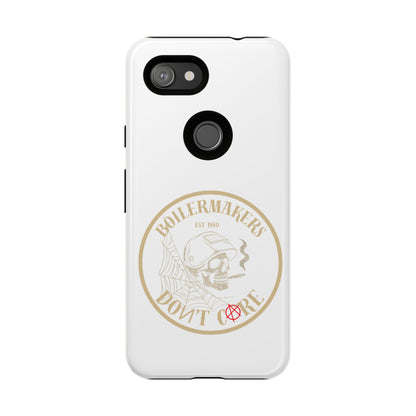 Tough Cases - Boilermakers Don't Care Phone Case, Tough Phone Cover, Skull Design Case, Unique Gift for Fans, Durable Smartphone Accessories