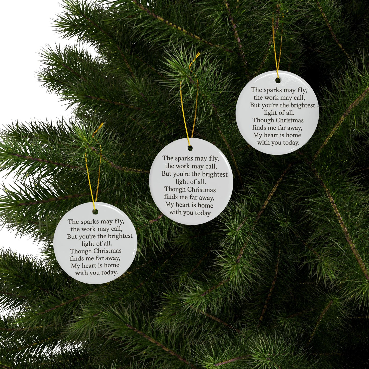 Ceramic Ornaments, 2-Side Print - Heartwarming Holiday Keepsakes, Personalized Gifts for Christmas, Home Décor, Family Memories, [...]