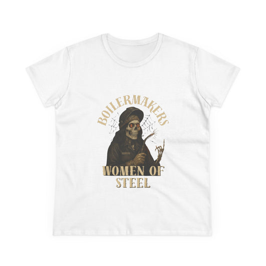 Boilermakers Women of Steel Tee - Empowering Women's Cotton T-Shirt, Gift for Tradeswomen, Work Apparel, Unique Construction Shirt, [...]