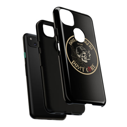 Boilermakers Don’t Care Phone Case — full-wrap skull design, drop-tested protection with attitude. Built tough for the hands that make the world work.