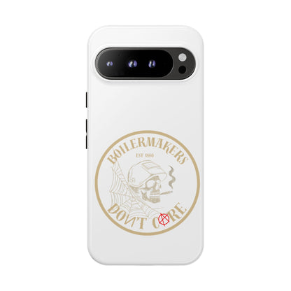Tough Cases - Boilermakers Don't Care Phone Case, Tough Phone Cover, Skull Design Case, Unique Gift for Fans, Durable Smartphone Accessories